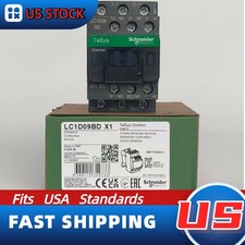 2PCS LC1D09BD Schneider New Contactor: 3 phase 3 NO, 24VDC coil, US In-Stock