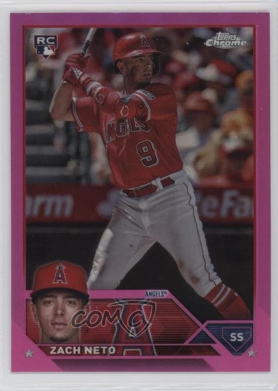 2023 Topps Chrome Update Pink Refractor Zach Neto #USC34 Rookie RC 1k7l