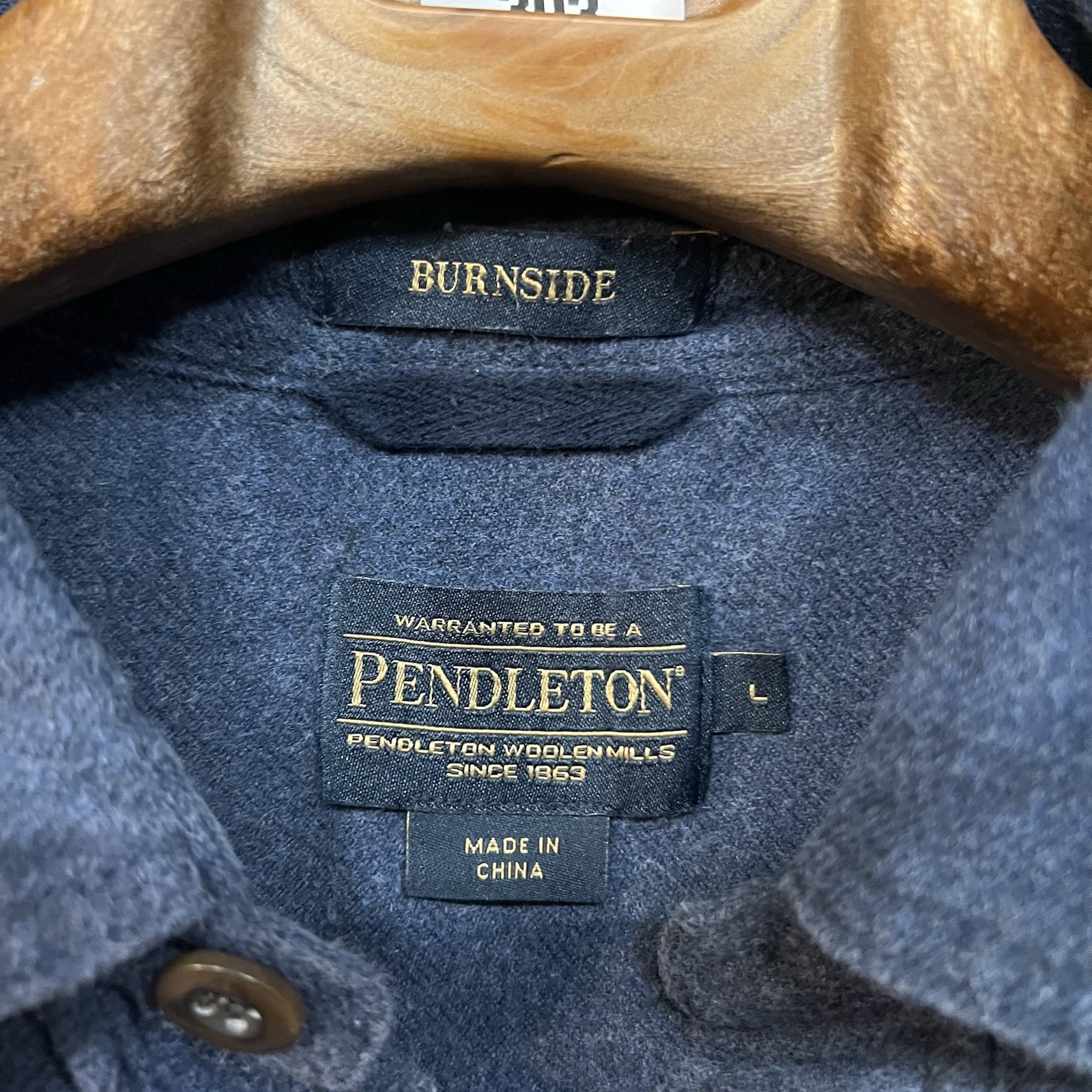 Pendleton Burnside Flannel Mens Large Button Down… - image 5