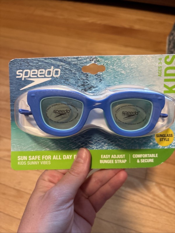 SPEEDO Sunny Vibes Kids Swim Goggles Age 3-6 Childrens Swimming Goggle AquaBlue