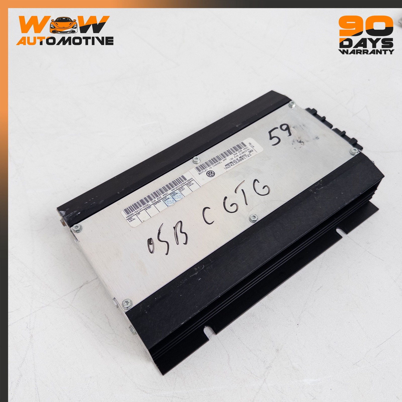 04-10 BENTLEY CONTINENTAL GT PREMIUM AUDIO SOUND SYSTEM AMPLIFIER AMP OEM
