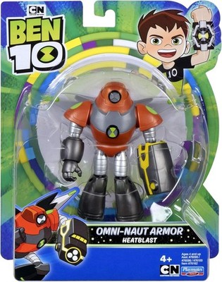Ben 10 Omni-Naut Armor Heatblast WERTVOLLE SPIELE CARTOON NETWORK 4+ PLAYMATES