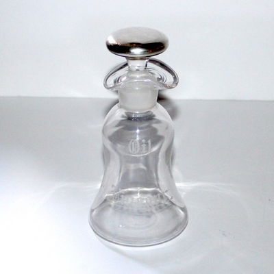 #ad #ad Oil Vinegar Cruet vintage antique glass bottle Sterling Silver stopper 6.75quot; $29.99