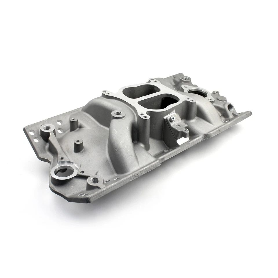 Chevy SBC 350 LowRise Intake Manifold [Satin] - Imagen 2 de 3