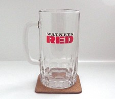 Vintage Watneys Red Pint Glass. Red Barrel Breweriana, 80s Mancave Home Bar Pub