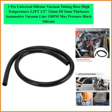 1 Pcs Universal Silicone Vacuum Tubing Hose High Temperature 3.3FT 1/2" 12mm ...