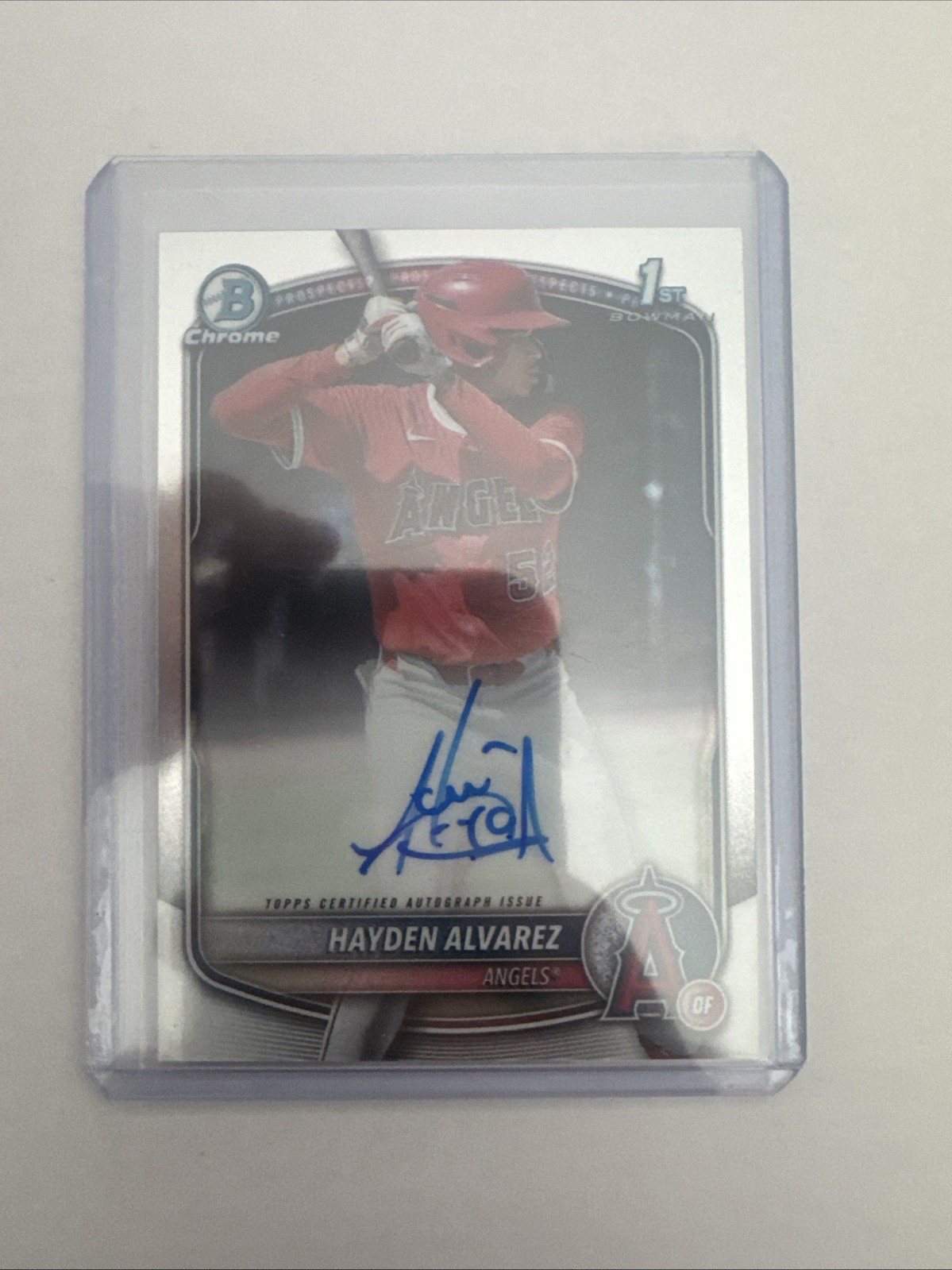 2025 Bowman Hayden Alvarez Chrome Auto 1st #CPA-HA Angels