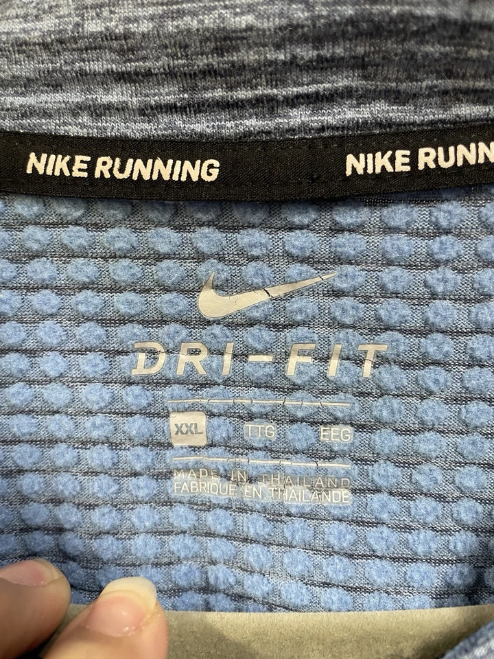 Camiseta para correr Nike Therma Sphere Element media cremallera azul talla XXL para hombre Foto 3 de 4