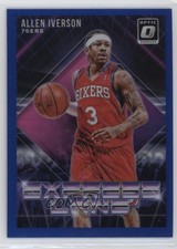 2018 Panini Donruss Optic Express Lane Blue Prizm 10/85 Allen Iverson HOF 0k2b
