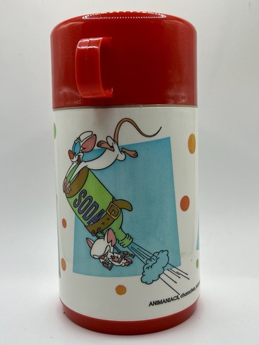 1996 PINKY AND THE BRAIN THERMOS - BRAND NEW! - RETRO - Bild 4 von 10