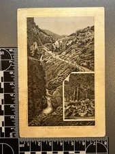 Antique Victorian Trade Card Jersey Coffee Photo View Rainbow Falls - Dayton OH 