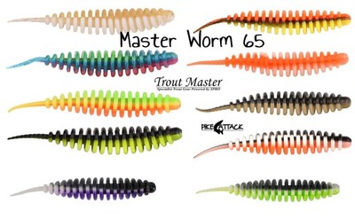 Spro Trout Master Worm 65 Forellenköder Wurmimitat Forelle Garlic Scent 2 g