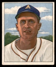 1950 Bowman #159 JOE TIPTON  Philadelphia Athletics  VG/EX (Tiny Wrinkle TL)