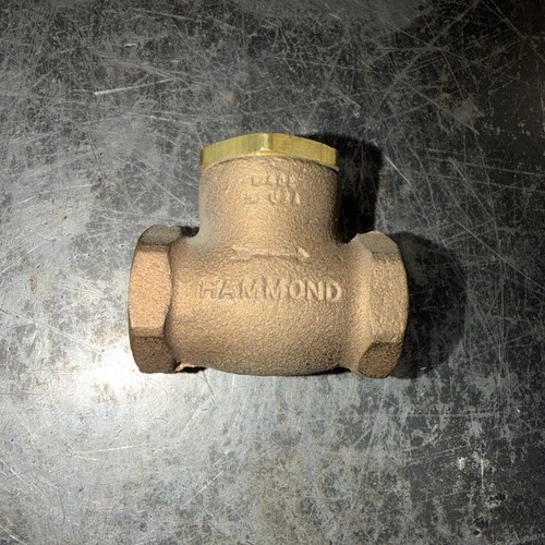 Hammond USA Made 1/2โ 125 Swing Check Valve Brass