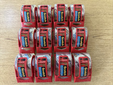 Lot of 12 Scotch Packaging Tape 2" x 22.2 Yd High Performance with Dispenser