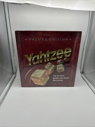 Vintage 1997 Milton Bradley Yahtzee Deluxe Edition Gold Board Game (sealed)