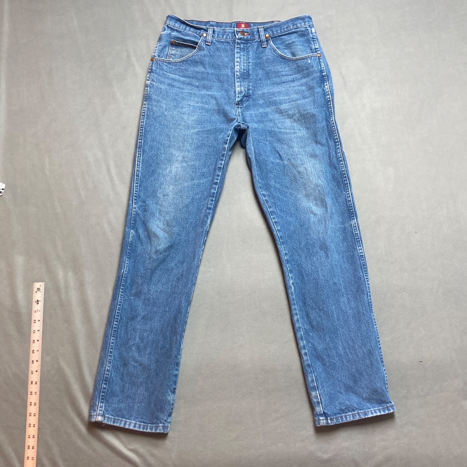 Mens 35x34 Blue 31 Mwz Relaxed Western Usa Denim Cowboy Work
