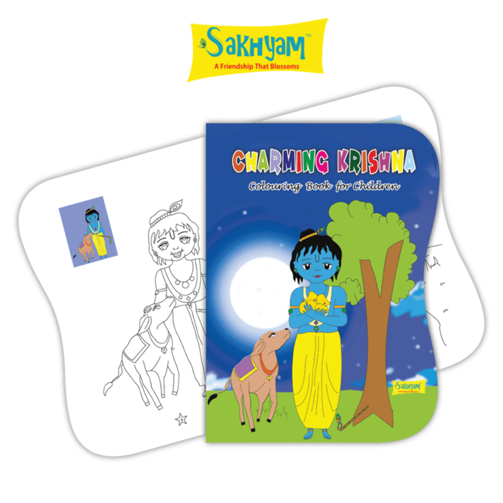 Sakhyam Coloring Book: Charming Krishna