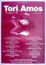 TORI AMOS 1998 From the Choirgirl Hotel/Unplugged UK Tour Concert Handbill
