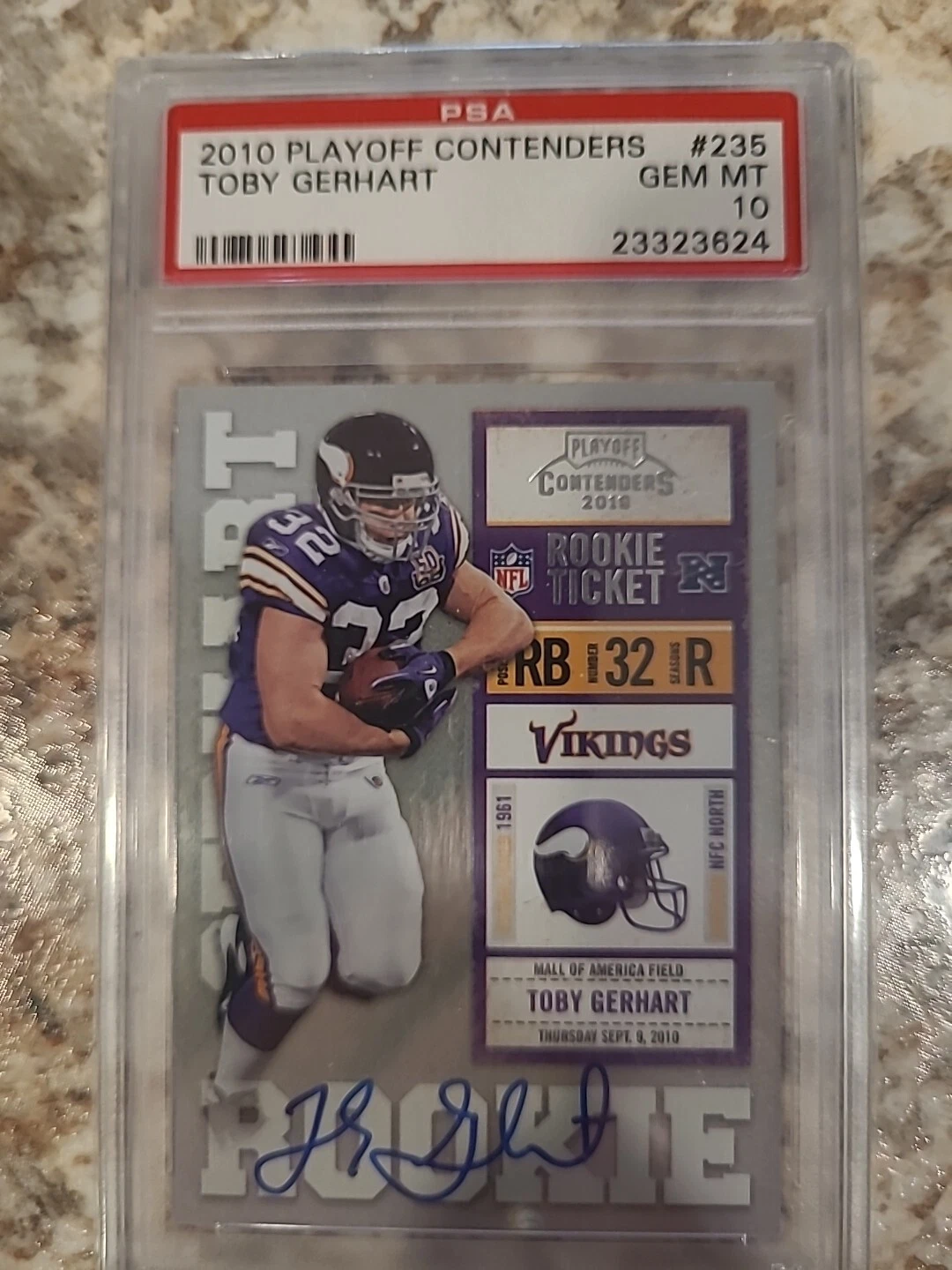 Toby Gerhart Playoff Contenders #235 Base