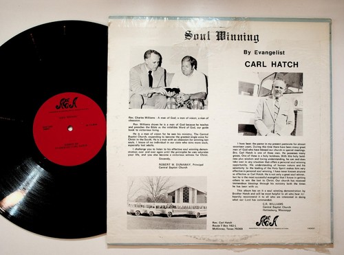 Effective Soul Winning Demonstration by Evangelist Carl Hatch Vinyl LP - Picture 2 of 2