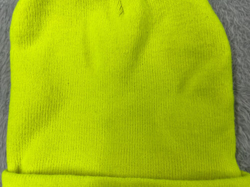 Dickies Beanie Toque Adult One Size Neon Yellow Knit 100% Acrylic Workwear Ski - Picture 3 of 8