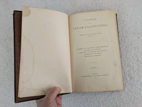 Lot 4 STEAM ENGINEERING ICS International Textbook Company Halbleder 1902 - Bild 7 von 24