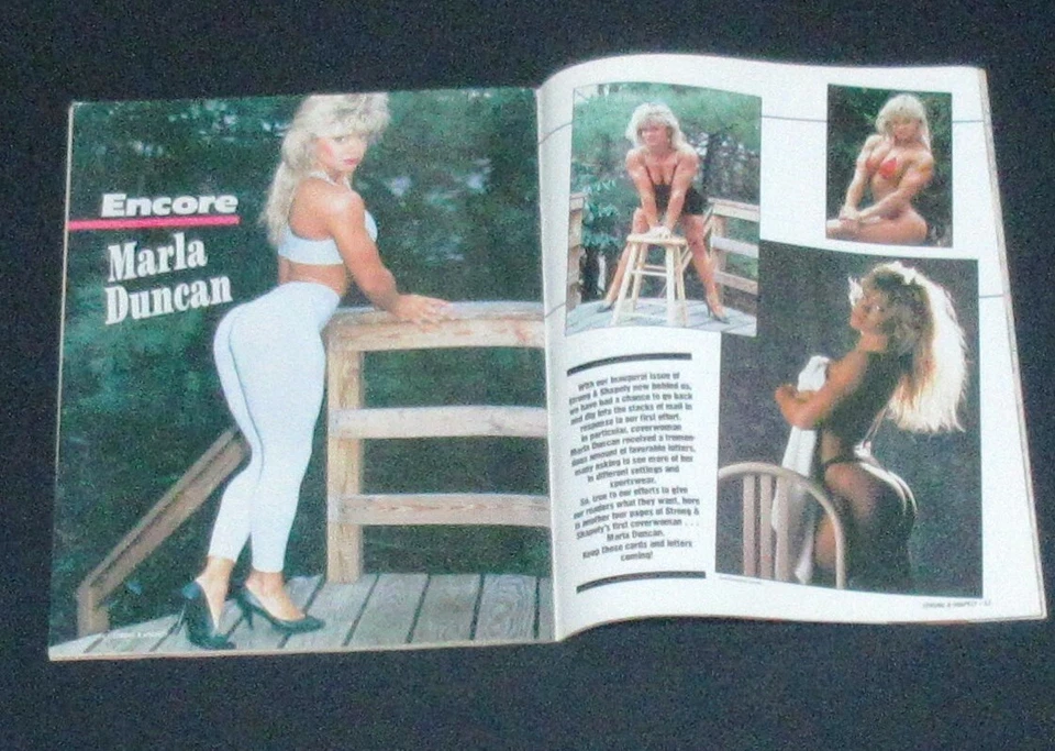 Strong & Shapely  Magazine 1992 Diva Marla Duncan Sharon Bruneau Debbie Kruck VF - Image 2 of 4