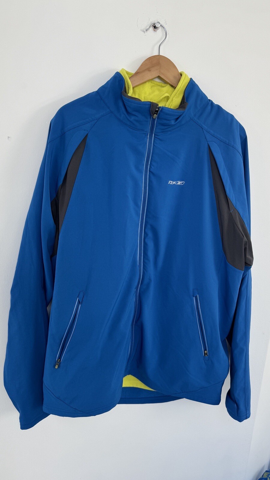 Men's Reebok Training Jacket with Detachable Fleece Gilet Size XL Running Jacket  
