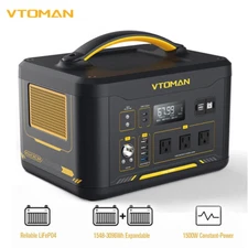 VTOMAN Jump 1500X Portable Power Station 1500W 828Wh LiFePO4 Battery Generator