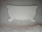 $1 Die Cuts BathTub Scrapbooking/Cards Embellishments Set of 4 White 3.5"x1.5"