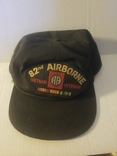 82nd Airborne Vietnam Veteran Cap US Army Military 82AB Black