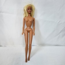 Mattel 1999 Beach Fun Hawaii Barbie Blonde Medium Tone Doll Vintage Nude OOAK