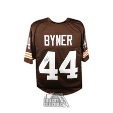 Earnest Byner Autographed Cleveland Custom Football Jersey - JSA COA