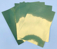Yellow Gold Metallic Glossy Inkjet Adhesive Sticker Film Photo Paper 20 A4 Sheet