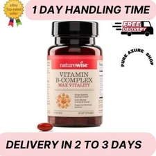 NatureWise Vitamin B Complex for Women and Men - with 60 Count (Pack of 1)