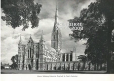 SALISBURY CATHEDRAL  PHOTO ILLUSTRATION PRINT
