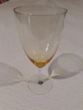 Lenox Amber Yellow Iced Tea Glass GEMS MINT