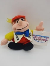 The Disney Store Tweedle Dum 8" Bean Bag Plush Collectable Disney Store w/Tag