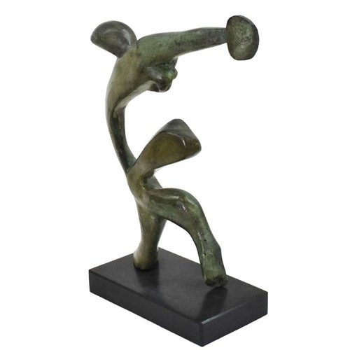 Modern Discus athlete Bronze statue sculpture artifact - Picture 5 of 6