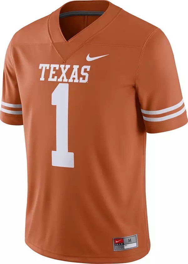 New XXL Nike Texas Longhorns #1 Home Football Jersey Burnt Orange