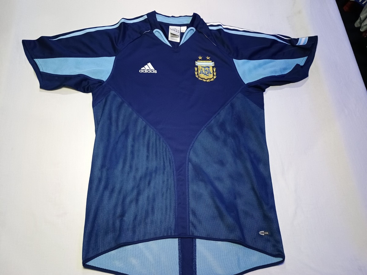 Adidas Argentina 2003 - 2005 away soccer jersey football shirt , S