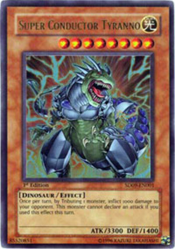 Super Conductor Tyranno - SD09-EN001 - Ultra Rare - 1st Edition LP YuGiOh! Star
