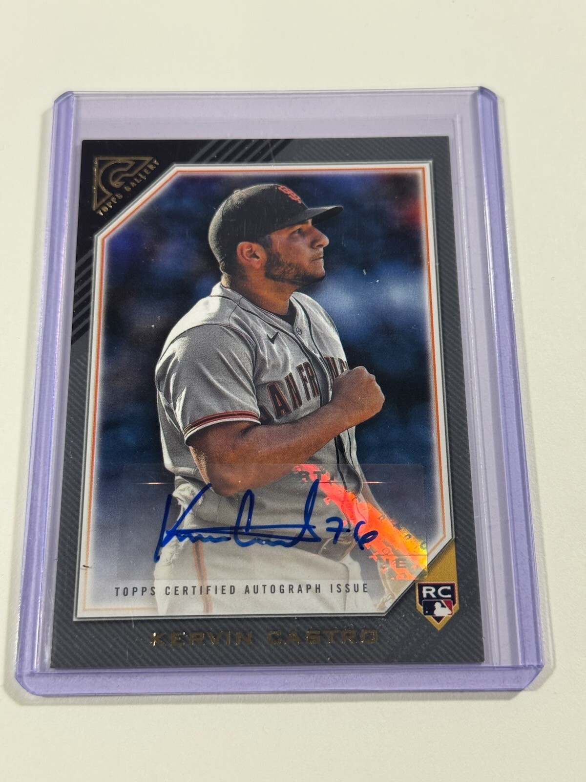 2022 Topps Gallery Rookie Auto Kervin Castro #RA-KCA Auto RC
