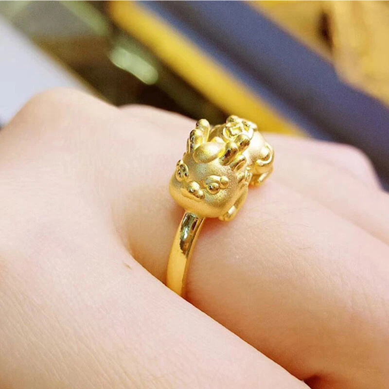 Open Diamond Ring – Baby Gold