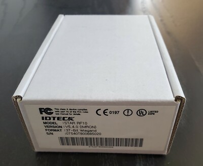 IDTECK STAR RF-10 37BIT WIEGAND PROXIMITY CARD READER (RFID) *NEW*