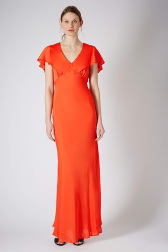 Topshop Maxi Red Dress Prom Boho Size 8 