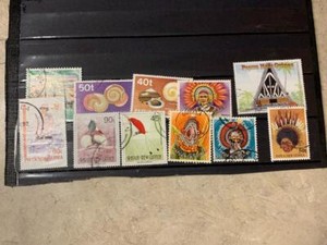 Papua New Guinea Postage Lot All Different Approx 11 Stamps Used SKU#34926