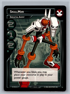 MegaMan NT Warrior TCG SkullMan Skeletal Agent #3 C 3 CCG Mega Man Grave