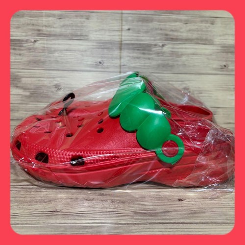 Strawberry Sandals Pink Red Womens size US6-8 23-25cm Style Slippers NEW - Picture 5 of 9